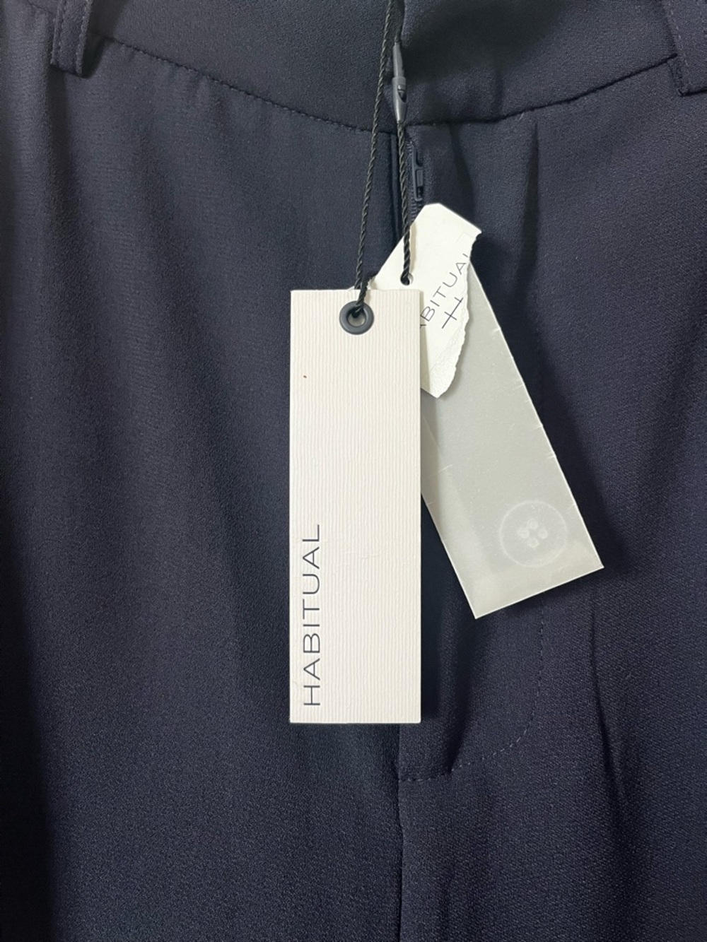 Habitual Navy Wide-Leg Pants with Red Side Stripes - Picture 3 of 10